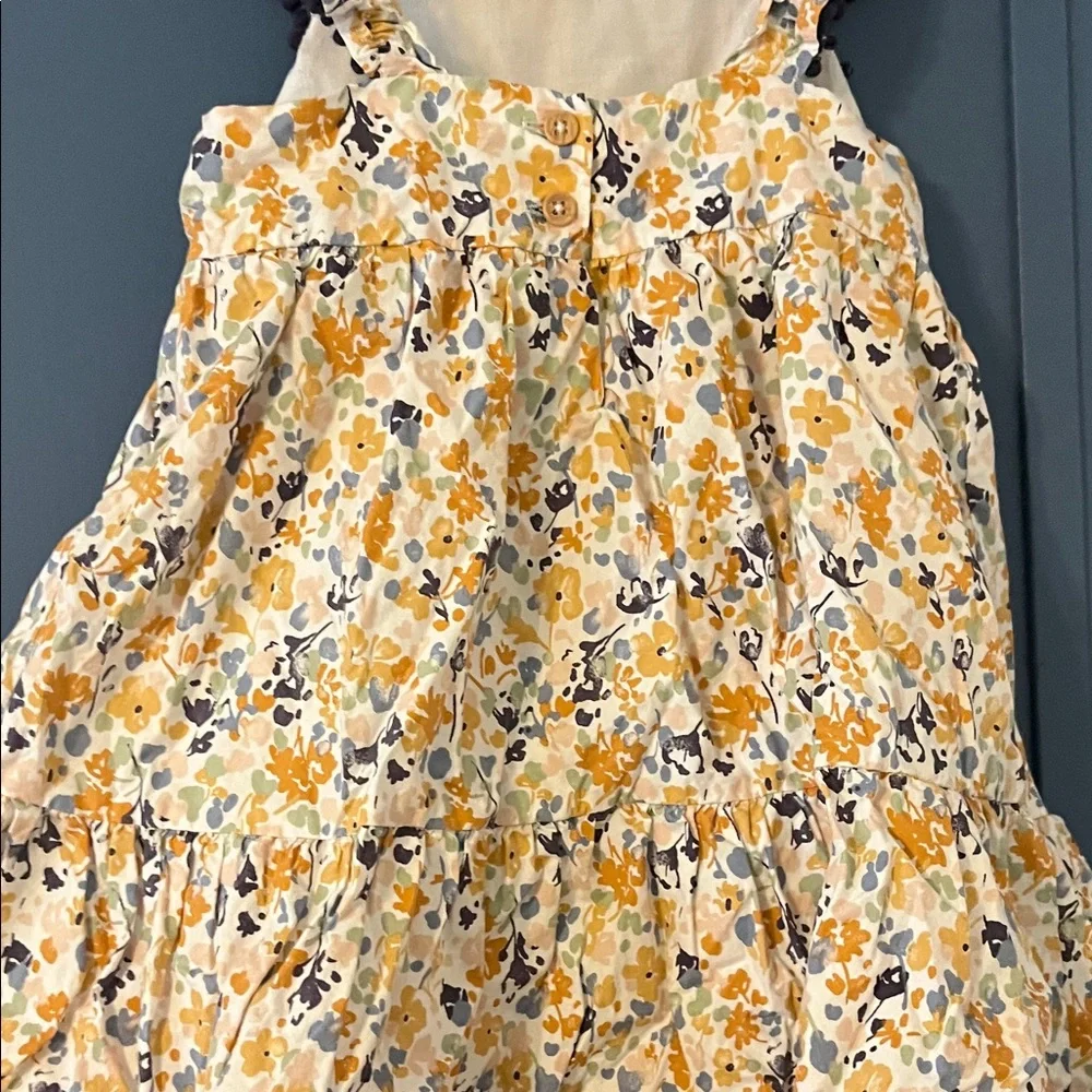 Tahari Yellow and Blue Floral Kids Dress - Picture 3 of 3